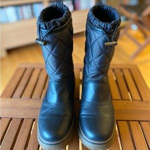Coach Women SAMARA Black Quilted All Weather Winter Snow Boots